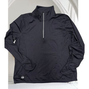 LAUREN RALPH LAUREN 1/4 Zip Performance Top XL